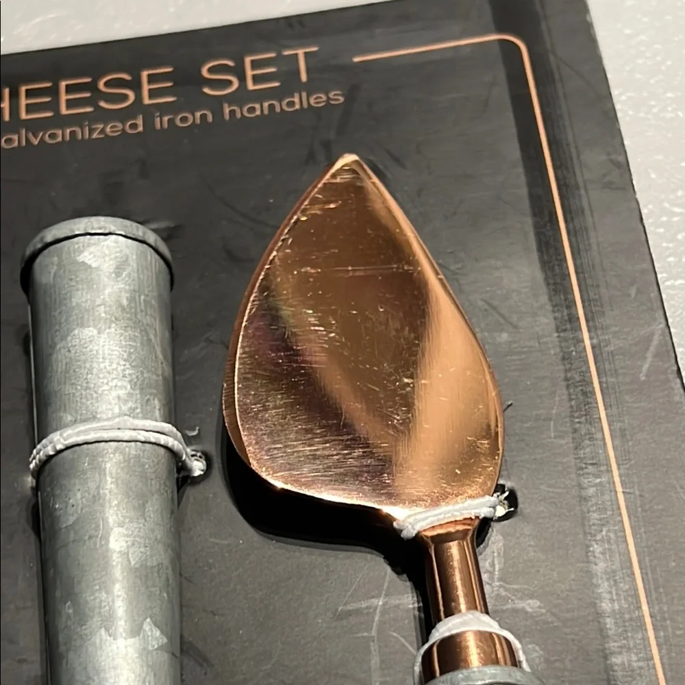Cheese Knives Set With Galvanized Iron Handles
